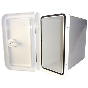 POJEMNIK NA RADIO/VHF/CD Z POKRYWĄ BIAŁY