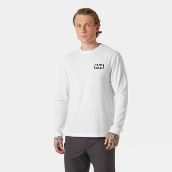 Koszulka z długim rękawem Helly Hansen SKOG GRAPHIC LS TEE WHITE