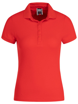 HELLY HANSEN KOSZULKA DAMSKA UPF 40+ (53049) CREWLINE POLO CZERWONA