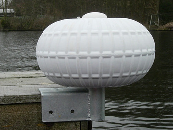 OCHRANIACZ ODBIJACZ OKRĄGŁY NAROŻNY BIAŁY 340 MM  DOCK PRO WHEEL