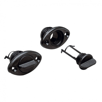 KOREK ODPŁYWOWY OVAL SAFETY 54X33MM CZARNY