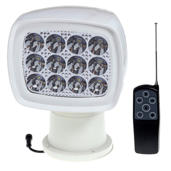 REFLEKTOR SZPERACZ LED - 10-30V - 12x5W - IP67 - BIAŁY - Z PILOTEM BEZPRZEWODOWYM