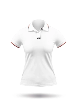 KOSZULKA DAMSKA TECH POLO ZHIK UPF 50+ POL-0160-W WHITE