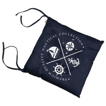 PODUSZKA NA KRZESŁO 40X40CM PREMIUM GRANATOWA