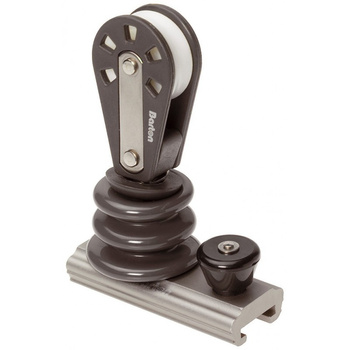 WÓZEK T 20MM MAINSHEET SLIDE Z BLOCZKIEM PIONOWYM LINA MAX 8MM ROZMIAR 2