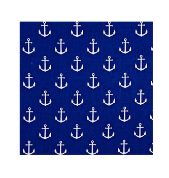 OBRUS MARYNISTYCZNY 140X220CM KOTWICE GRANATOWY