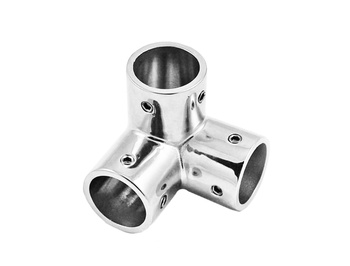 RELING Ø 25 MM ŁĄCZNIK RUROWY NAROŻNY - NA RURĘ RELINGU