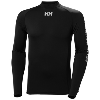 KOSZULKA MĘSKA HELLY HANSEN WATERWEAR RASHGUARD 34023 BLACK