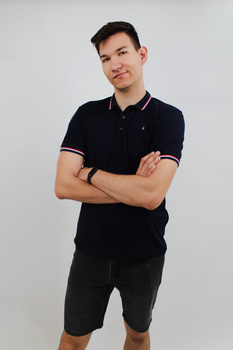 KOSZULKA MĘSKA BARTEX COMP. POLO GŁADKA  35978 NAVY