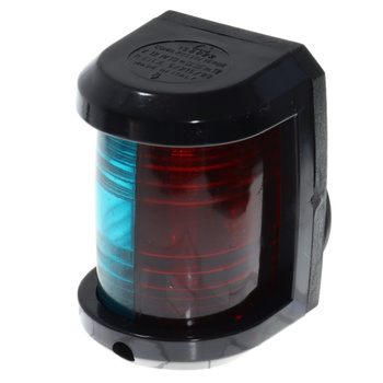LAMPA NAWIGACYJNA DZIOBOWA DWUSEKTOROWA DO 12m - 12V OBUDOWA CZARNA (X) (W)