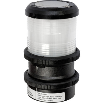 LAMPA NAWIGACYJNA S40 BIAŁA 360 KOTWICZNA + STROBOSKOPOWA - 12V QUICKFITS OBUDOWA CZARNA (F)