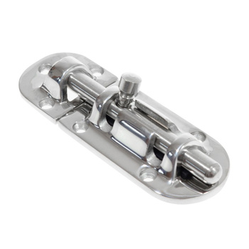 ZASUWKA DRZWIOWA , STAL NIERDZEWNA 111x39MM