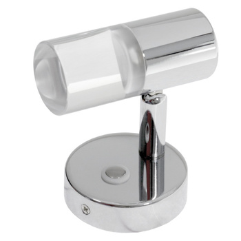 LAMPKA KINKIET LED WŁĄCZNIK DOTYKOWY, 10-30V, 1W, 80x65xH90 MM, ALUMINIUM CHROMOWANE, BIAŁA NEUTRALNA