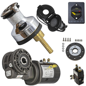 KABESTAN ELEKTRYCZNY - 12V - EVO - 40 AEST - CHROM - KOMPLET