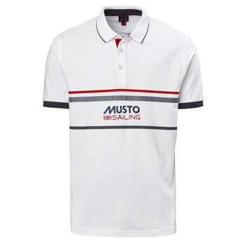 KOSZULKA  MĘSKA  MUSTO  AMALF POLO 82017 WHITE