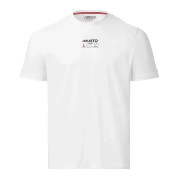 KOSZULKA MĘSKA MUSTO M FLAG SS TEE 85089 WHITE