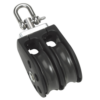 BLOCZEK PODWÓJNY Z KRĘTLIKIEM - ROZMIAR 2 - LINA 8MM