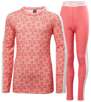 BIELIZNA DZIECIĘCA HELLY HANSEN LIFA MERINO 48179 SUNSET PINK