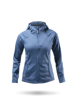 BLUZA DAMSKA ZHIK TECH HOODIE  HDI-0065-W PROVINCIAL BLUE