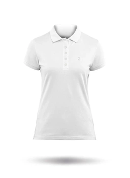 KOSZULKA DAMSKA ZHIK POLO COTTON PREMIUM POL-0150-W BIAŁA