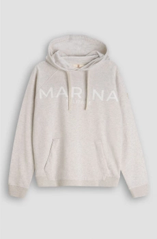 BLUZA MĘSKA MARINA MILITARE Z KAPTUREM MYW0052  BEŻOWA