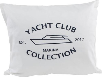 PODUSZKA MARYNISTYCZNA PREMIUM 50X60CM YACHT CLUB BIAŁA