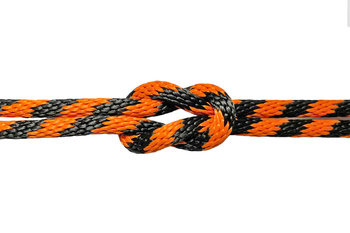 LINA POLIPROPYLENOWA HALNY 12 MM POMARAŃCZOWO-CZARNA