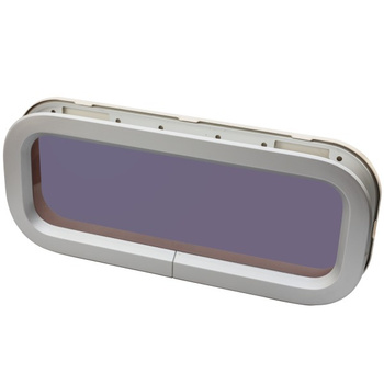 OKNO STANDARD ST3 - NIEOTWIERANE - KREMOWA RAMKA - 191MMX449MM