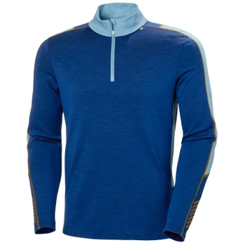 HELLY HANSEN KOSZULKA MĘSKA BIELIZNA TERMOAKTYWNA (49369) MEN'S LIFA MERINO LIGHTWEIGHT 1/2 ZIP DEEP FJORD