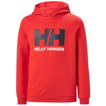 HELLY HANSEN BLUZA DZIECIĘCA (41707) JUNIRS HH LOGO HOODIE CZERWONA