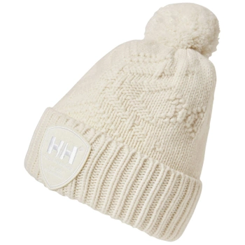 HELLY HANSEN CZAPKA DAMSKA Z POMPONEM (65904) WOMEN'S HOD SKI BEANIE HAT ŚMIETANKOWA