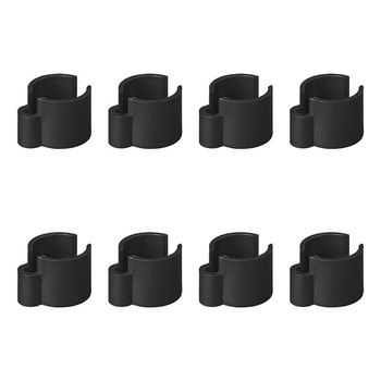 KLIPS MOCOWANIA PRZEWODÓW NA RURKĘ 22-32 MM  8 SZT CZARNE