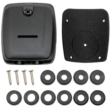 PRZEJŚCIE GRODZIOWE KABLA 6-10mm, PODWÓJNE POZIOME, PLASTIK - CZARNE (N)