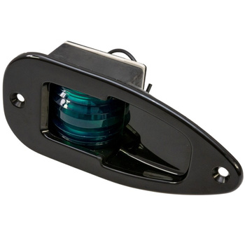 LAMPA NAWIGACYJNA BURTOWA ZIELONA DO 12m - 12V EYE OBUDOWA CZARNA