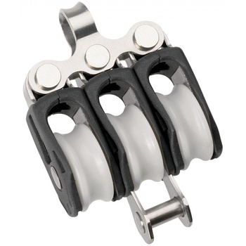 BLOCZEK POTRÓJNY Z ZACZEPEM - ROZMIAR 0 - LINA 5MM (W)