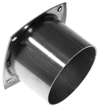 KRATKA WENTYLACYJNA S/S 127x127 Z KOŁNIERZEM 100MM - WYWIETRZNIK STAL NIERDZEWNA