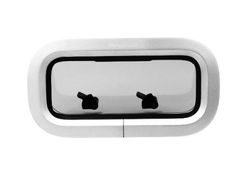 OKNO BOCZNE OTWIERANE 172X627 MM - OKNO JACHTOWE POKŁADOWE ALUMINIOWE