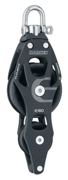 BLOK WIOLINOWY 60MM ALUMINIUM KRĘTLIK ZACZEP HARKEN