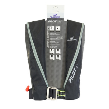 PNEUMATYCZNA KAMIZELKA PILOT 165 ZIP MANUAL BLACK