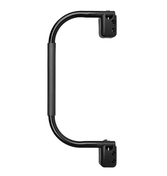 PORĘCZ WEJŚCIOWA UCHWYT DO PRZYCZEPY KAMPERA CZARNA