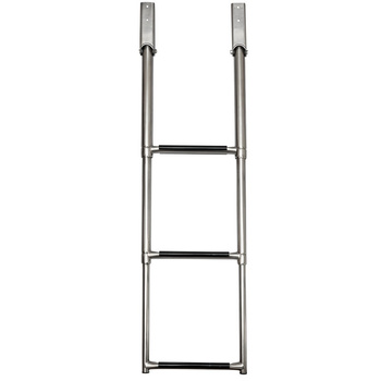 DRABINKA 3-STOPNIOWA, SKŁADANA, L372, W302, H46, STAL NIERDZEWNA, POKŁAD