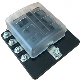TERMINAL Z BEZPIECZNIKAMI, 8 WEJŚĆ, ZE WSKAŹNIKAMI LED, TYP BOLT