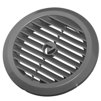 KRATKA WENTYLACYJNA SZARA, HD-PE, ODPORNA NA UV, D72MM