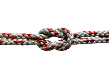 LINA POLIESTROWA 5 MM SZARO-CZERWONA