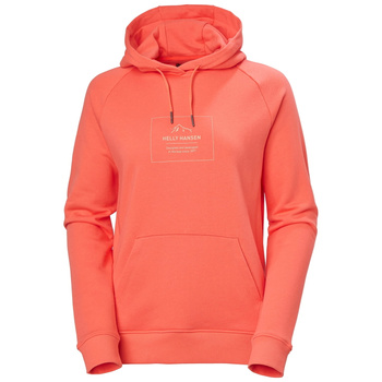 BLUZA DAMSKA  HELLY HANSEN(62936) HH LOGO F2F COTTON HOODIE  PEACH ECHO