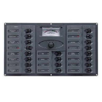 903-AM Rozdzielnica elektryczna 20 obwodowa z woltomierzem 12V