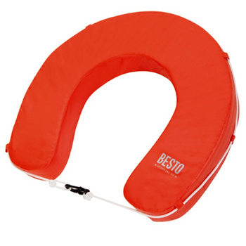 KOŁO RATUNKOWE PODKOWA POMARAŃCZOWA - 50x50x10cm 150N