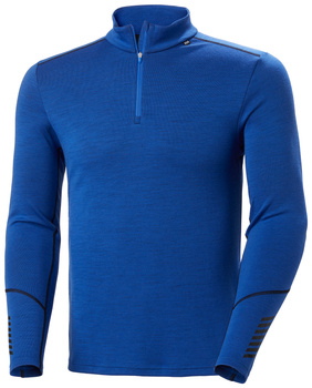 BIELIZNA MĘSKA HELLY HANSEN LIFA MERINO MIDWEIGHT 1/2 ZIP 49363 COBLAT BLUE
