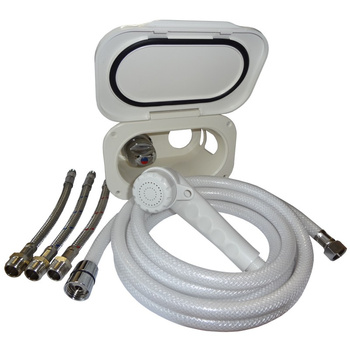 POJEMNIK PRYSZNICOWY Z MIXEREM I SŁUCHAWKĄ 3MTR KREMOWY PROSTOKĄT