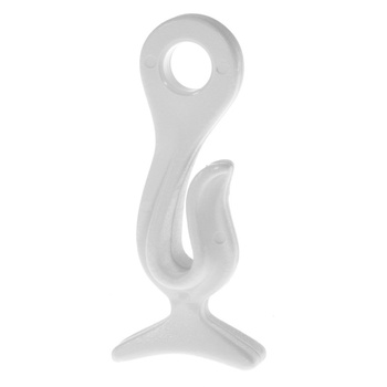 UCHWYT- HACZYK ODBIJACZA BIAŁY NA LINĘ 6MM